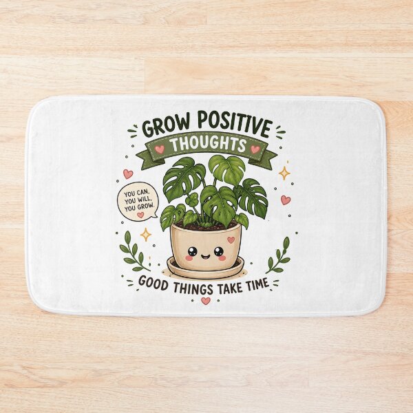 Item preview, Grow Positive Thoughts | Cute Kawaii Monstera Plant Sticker | Motivational Plant Lover Gift designed and sold by PLANT LOVER'S PARADISE.