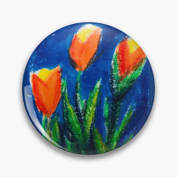 Item preview, Red & Orange Tulipa - Floral Ilustration  designed and sold by lilylightstudio.