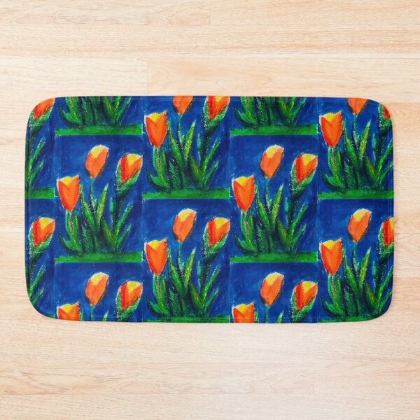 Item preview, Red & Orange Tulipa - Floral Ilustration  designed and sold by lilylightstudio.