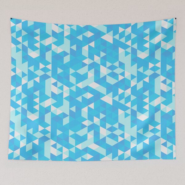 Item preview, Blue Polygon Seamless Pattern | Modern Geometric Design designed and sold by Creatory.studio.