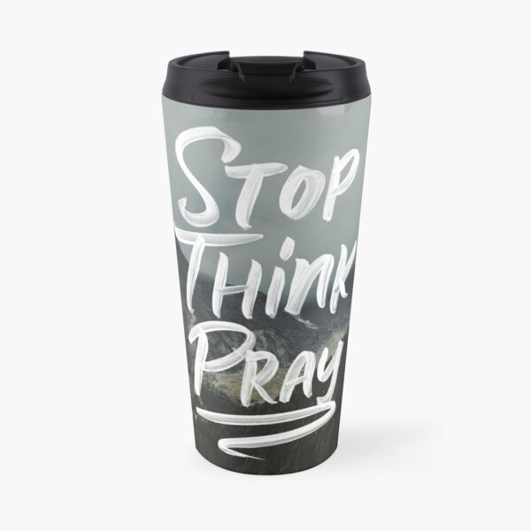DEJA DE PIENSA ORAR Taza de viaje