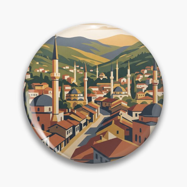 Item preview, Sarajevo Bosnia Vintage Travel Poster designed and sold by Bomax121.