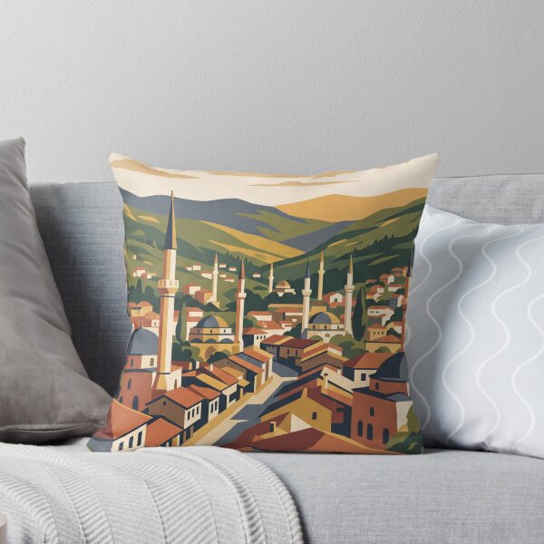 Item preview, Sarajevo Bosnia Vintage Travel Poster designed and sold by Bomax121.