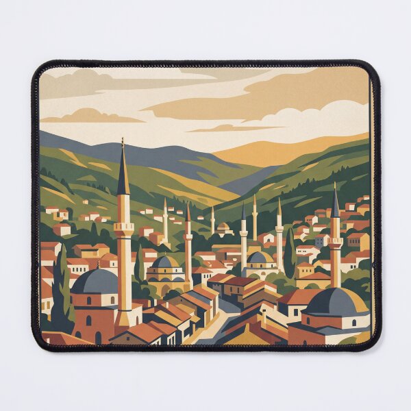 Item preview, Sarajevo Bosnia Vintage Travel Poster designed and sold by Bomax121.