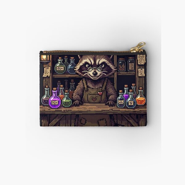 Item preview, Raccoon Alchemist: Drink Me Probably - 16-Bit Pixel Art designed and sold by Arobinoz.
