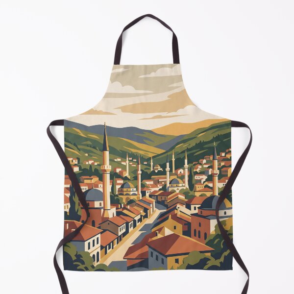 Item preview, Sarajevo Bosnia Vintage Travel Poster designed and sold by Bomax121.