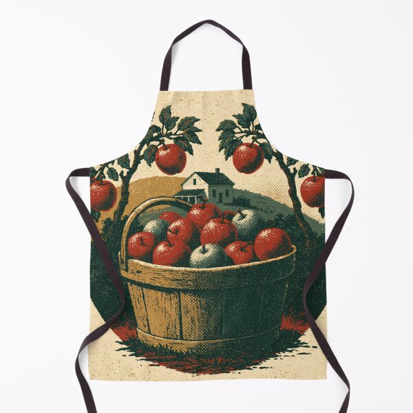 Item preview, Apple Picking — Vintage Autumn Orchard Harvest Badge designed and sold by FrostyFrisby.