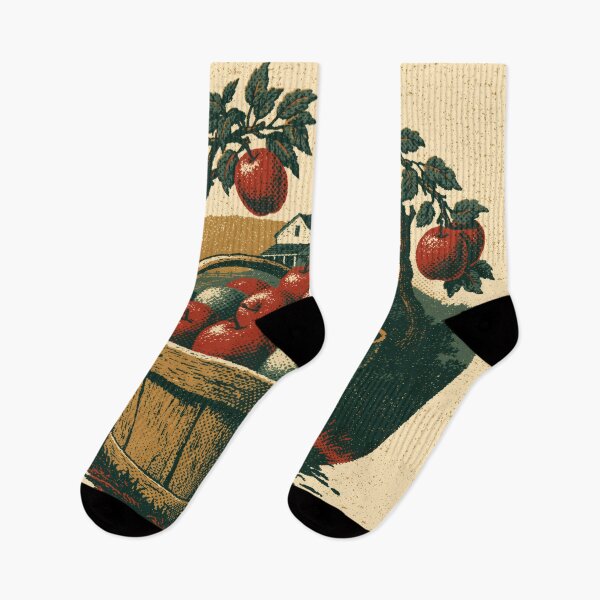 Item preview, Apple Picking — Vintage Autumn Orchard Harvest Badge designed and sold by FrostyFrisby.
