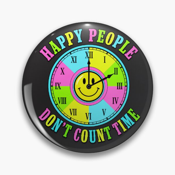 Item preview, Happy People Don't Count Time Retro Smiley Clock T-Shirt | Colorful Y2K Vintage Graphic Tee designed and sold by Aimetoi.
