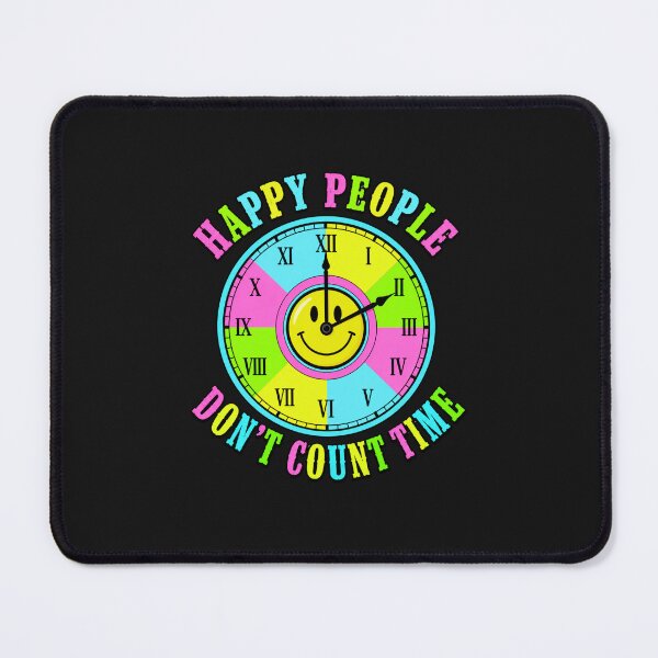 Item preview, Happy People Don't Count Time Retro Smiley Clock T-Shirt | Colorful Y2K Vintage Graphic Tee designed and sold by Aimetoi.