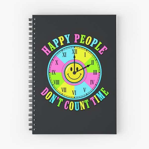 Item preview, Happy People Don't Count Time Retro Smiley Clock T-Shirt | Colorful Y2K Vintage Graphic Tee designed and sold by Aimetoi.