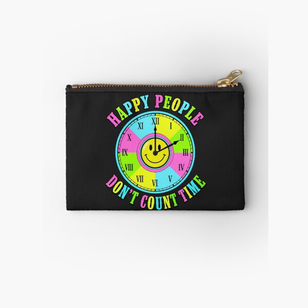 Item preview, Happy People Don't Count Time Retro Smiley Clock T-Shirt | Colorful Y2K Vintage Graphic Tee designed and sold by Aimetoi.