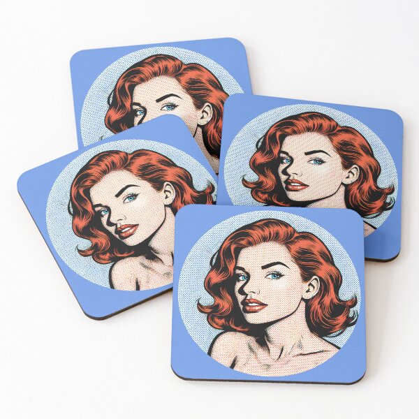 Item preview, Comic book woman with red hair. designed and sold by Bruce Custom Creations.