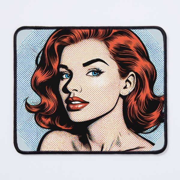 Item preview, Comic book woman with red hair. designed and sold by Bruce Custom Creations.