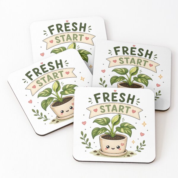 Item preview, Fresh Start | Cute New Leaf Houseplant Sticker | Plant Lover Gift designed and sold by PLANT LOVER'S PARADISE.