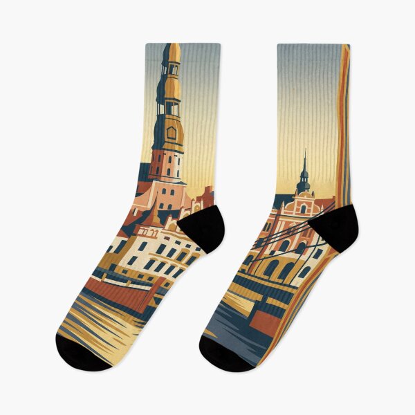 Item preview, Riga Latvia Vintage Travel Poster designed and sold by Bomax121.