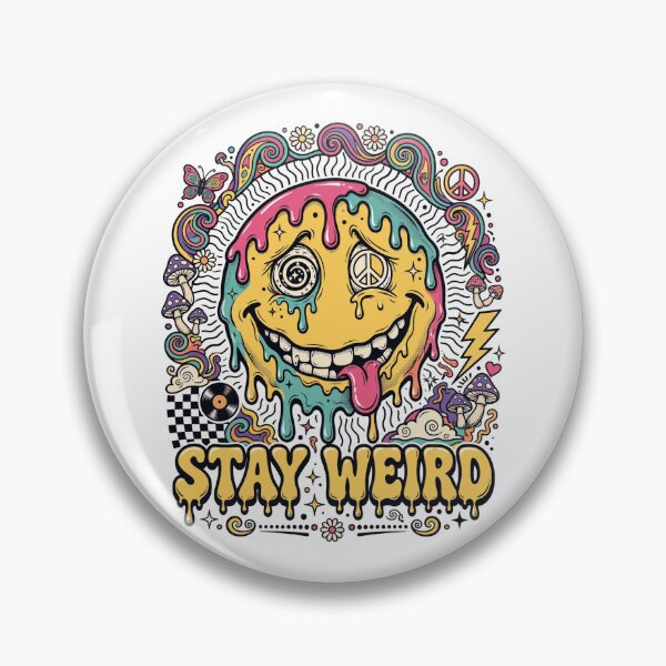 Item preview, Stay Weird - Psychedelic Smiley - Gen Z viral designed and sold by Sigaro01.