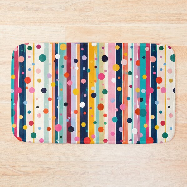 Item preview, Color Pop Polka Stripe Pattern designed and sold by trendspatterns.