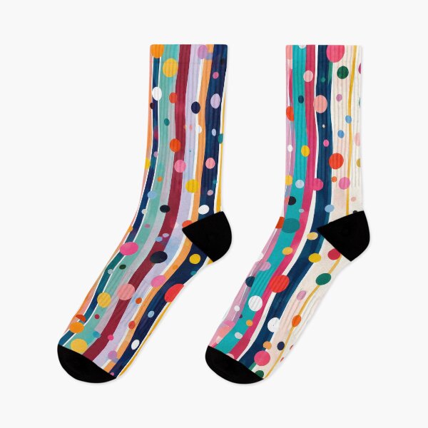 Item preview, Color Pop Polka Stripe Pattern designed and sold by trendspatterns.