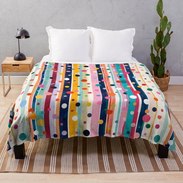Item preview, Color Pop Polka Stripe Pattern designed and sold by trendspatterns.