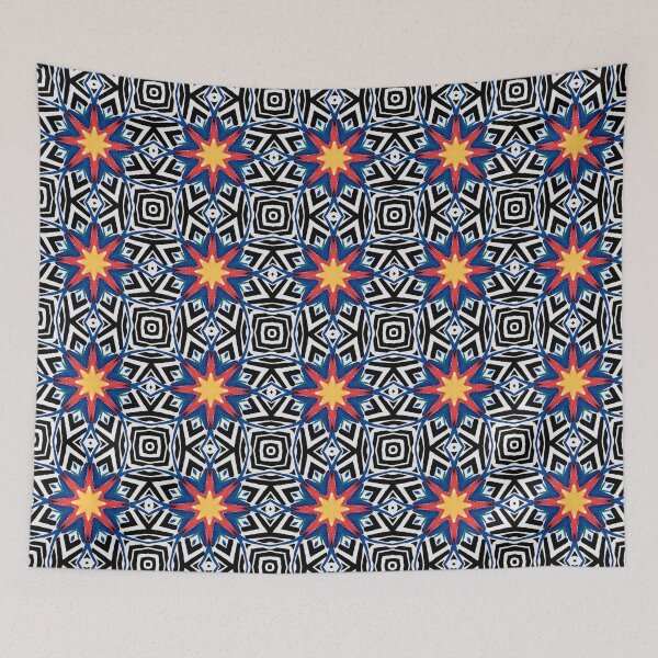Item preview, Bold Geometric Starburst Abstract Pattern designed and sold by SweetLilith.
