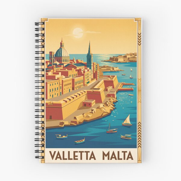Item preview, Valletta Malta Vintage Travel Poster designed and sold by Bomax121.