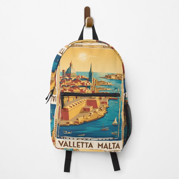 Item preview, Valletta Malta Vintage Travel Poster designed and sold by Bomax121.