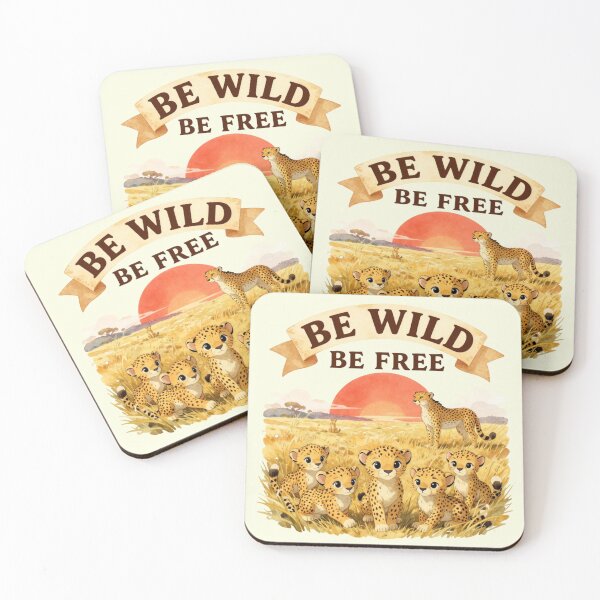 Item preview, Be Wild Be Free Wild Cat And Kittens designed and sold by GoGreenlove.