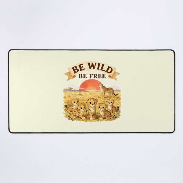 Item preview, Be Wild Be Free Wild Cat And Kittens designed and sold by GoGreenlove.
