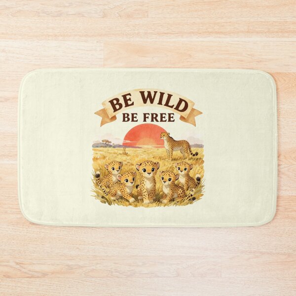 Item preview, Be Wild Be Free Wild Cat And Kittens designed and sold by GoGreenlove.