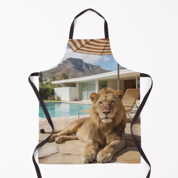 Item preview, Lion Photography Luxury Pool House Modern Architecture Summer Vacation Wildlife Travel Photo Tropical Lifestyle Design designed and sold by Kzara Visual.