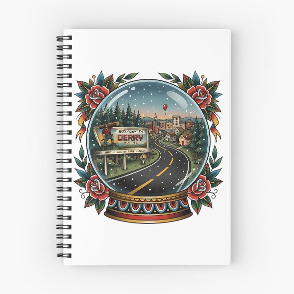 Item preview, Snow Globe From Derry Maine Traditional Tattoo Souvenir Art designed and sold by rionsom.