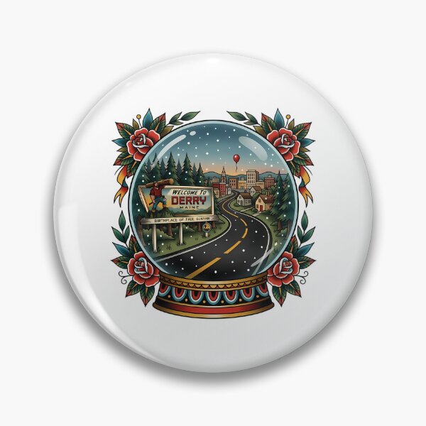 Item preview, Snow Globe From Derry Maine Traditional Tattoo Souvenir Art designed and sold by rionsom.