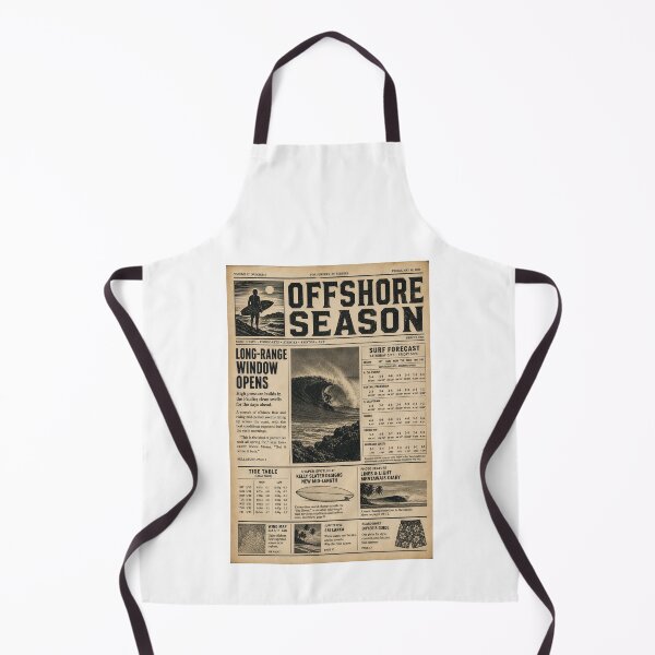 Item preview, Offshore Season Vintage Surf Zine Newspaper Print Art Poster Sticker Surfer Gift designed and sold by sharifex.