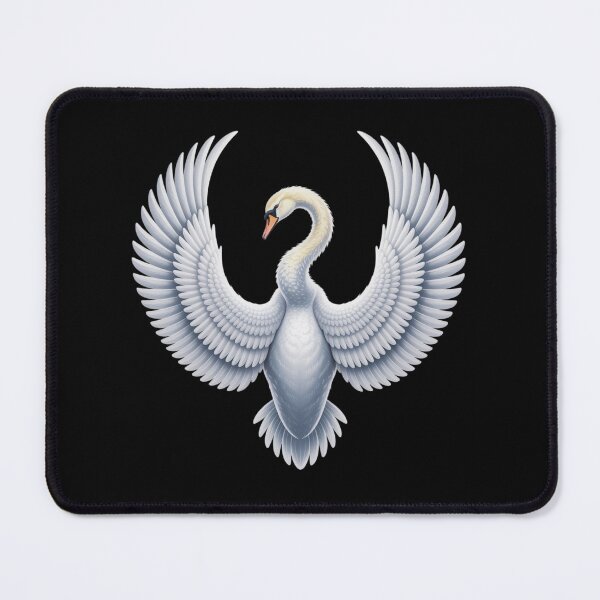 Item preview, majestic white swan seen from above designed and sold by 123ks.