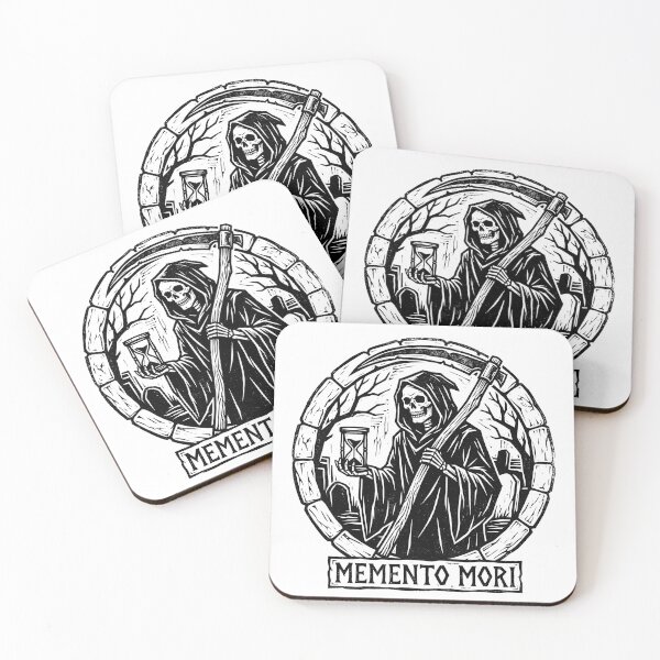 Item preview, Grim Reaper with Scythe and Hourglass in Stone Circle Frame designed and sold by MisteryDesigner.