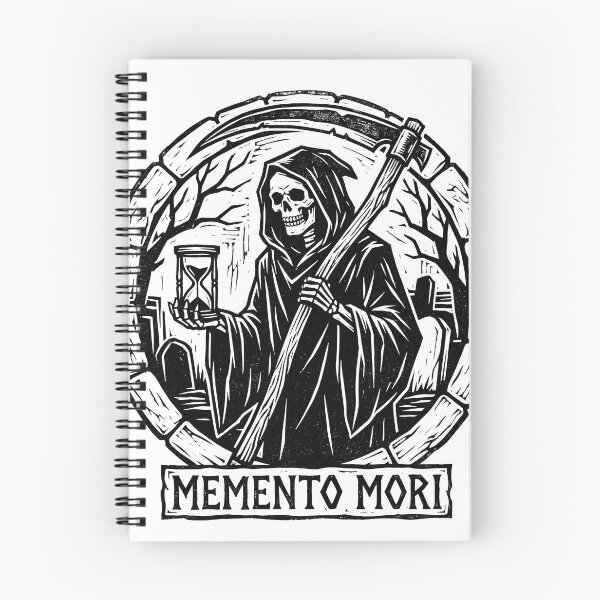 Item preview, Grim Reaper with Scythe and Hourglass in Stone Circle Frame designed and sold by MisteryDesigner.