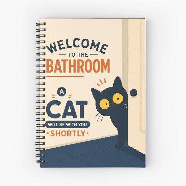 Item preview, Welcome to the Bathroom Funny Cat  designed and sold by PurrfectHome.