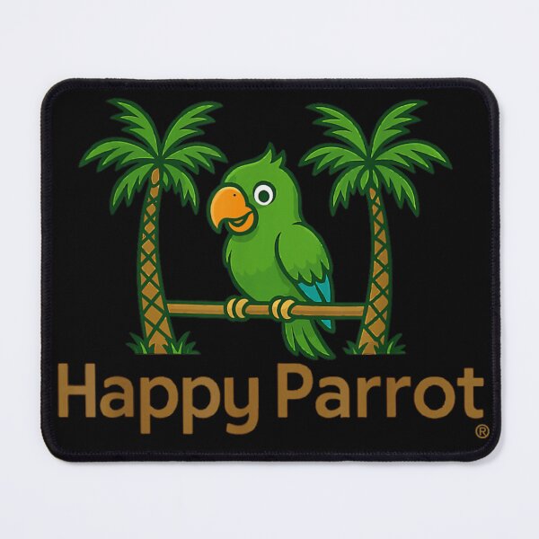 Item preview, Happy Parrot Tropical Cartoon Bird Island Vacation Cute Animal designed and sold by LakenDraphil.