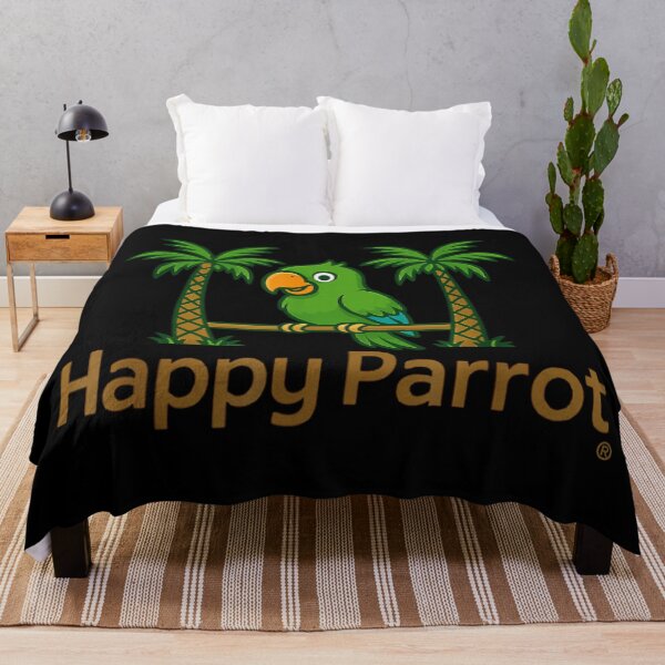 Item preview, Happy Parrot Tropical Cartoon Bird Island Vacation Cute Animal designed and sold by LakenDraphil.
