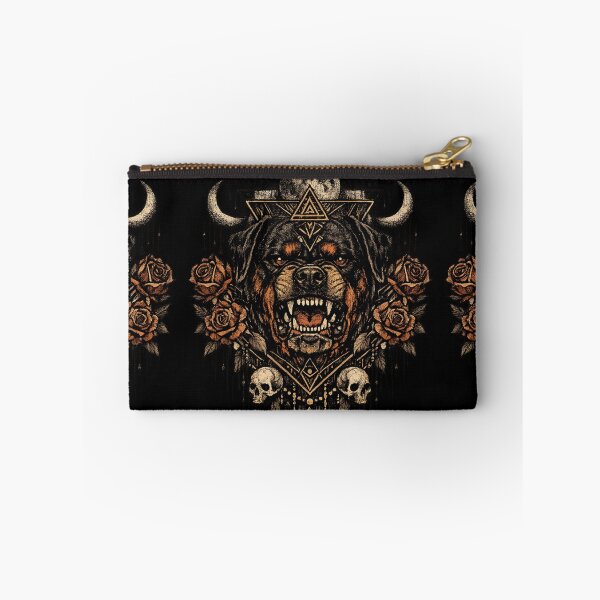 Item preview, Dark Boho Rottweiler | Mystical Dog Line Art with Moon, Roses & Geometric Gothic Totem designed and sold by LuxeBuzz.