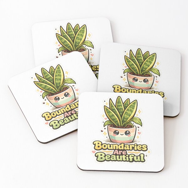 Artikelvorschau, Grenzen sind schön | Niedlicher Sansevieria-Aufkleber | Lustiges Geschenk für Pflanzenliebhaber entworfen und verkauft von PLANT LOVER'S PARADISE.