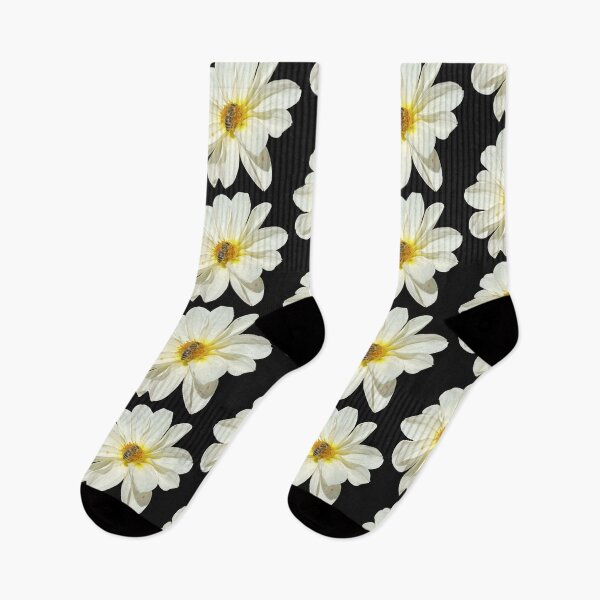 Item preview, White Dahlia Flower with Honeybee Pollinating designed and sold by BalkanBloom.