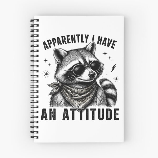 Item preview, Apparently I Have An Attitude | Cool Raccoon Funny Vintage Design designed and sold by LukWer.