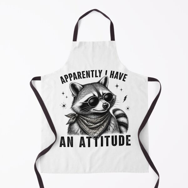 Item preview, Apparently I Have An Attitude | Cool Raccoon Funny Vintage Design designed and sold by LukWer.