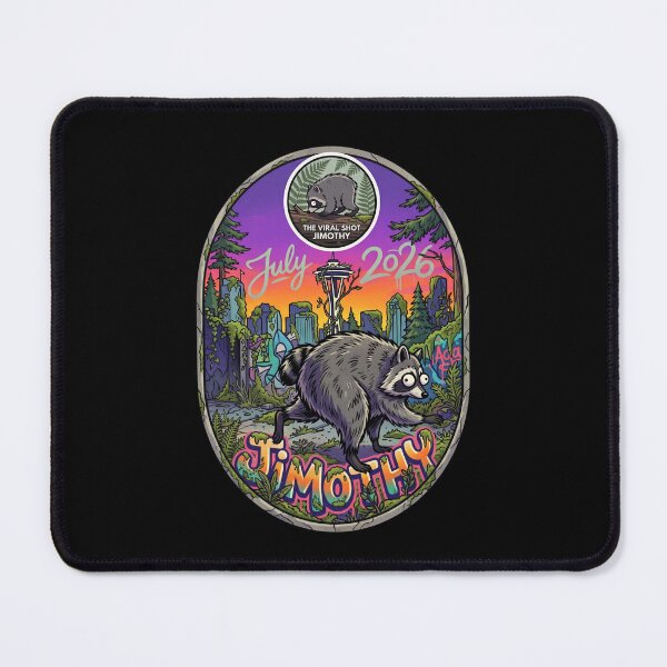 Item preview, Jimothy The Viral Seattle Raccoon Urban Nature Art designed and sold by DanniJordan.
