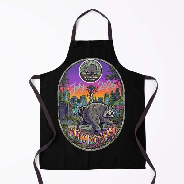 Item preview, Jimothy The Viral Seattle Raccoon Urban Nature Art designed and sold by DanniJordan.