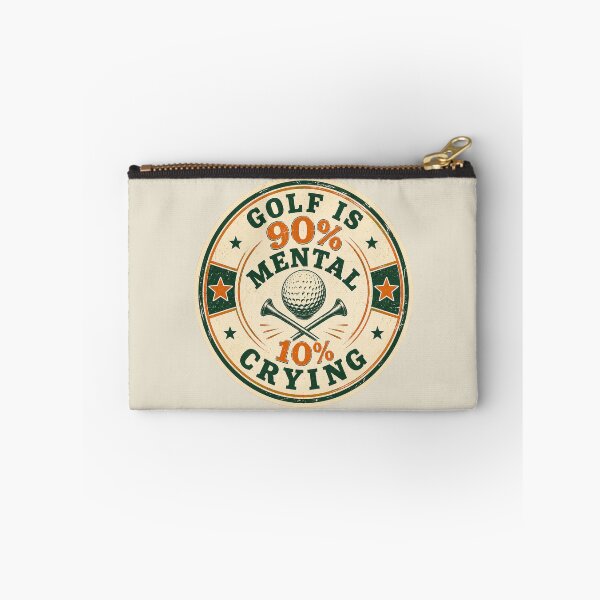 Item preview, Golf Is 90 Percent Mental 10 Percent Crying Circular Badge Design designed and sold by Panom Suavichien.