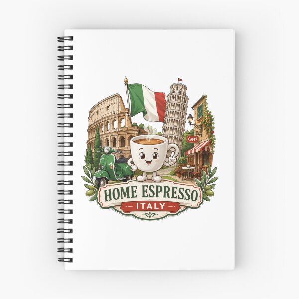 Item preview, Cute Italy Travel Coffee Mascot with Colosseum and Leaning Tower of Pisa designed and sold by TSshirtShoppe.