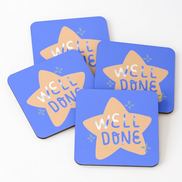 Item preview, Well Done Cute Star Badge - Pastel Motivational Sticker designed and sold by Scro-Ciob-Shop.